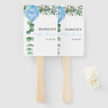 Chá de fraldas de eucalipto com balões verdes