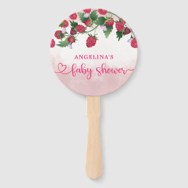 Leque Chá de fraldas De Garota De Mola De Framboesa