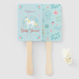 Leque Chá de fraldas Dourado cor-de-rosa do brilho do