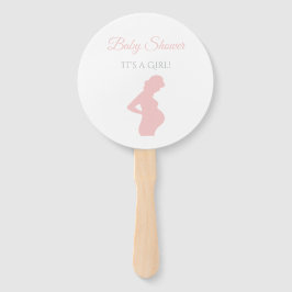 Leque Chá de fraldas Grávida Grávida de Garota Chic