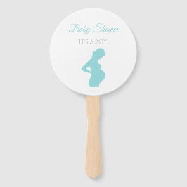 Leque Chá de fraldas Grávida Grávida de Menino Chic