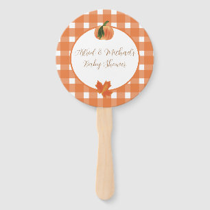 Leque Chá de fraldas Pumpkin de Orange Gingham