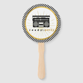 Leque Chá de fraldas retrô de hip hop afro Baby Boy 90