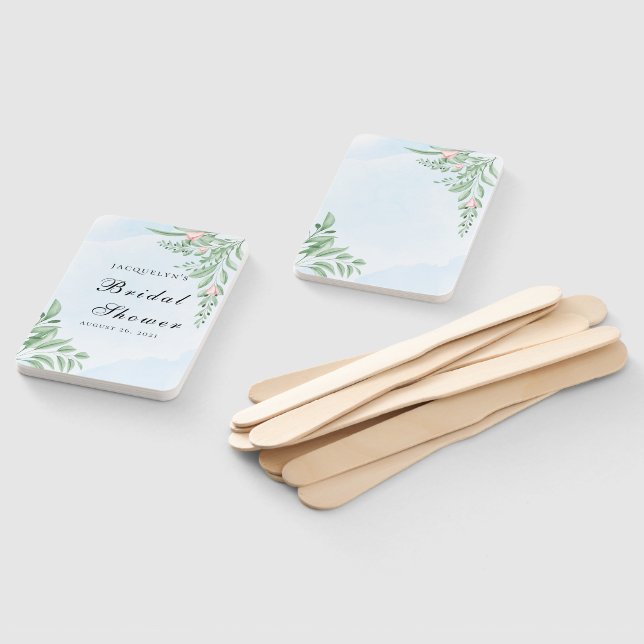 Leque Chá de panela Boho Dusty Blue Eucalyptus (Desmontado)