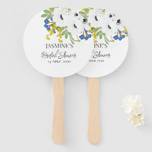 Leque Chá de panela Floral Primavera Branco