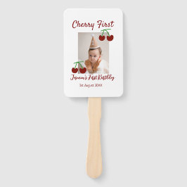 Leque Cherry Primeiro feliz foto de aniversário crianças