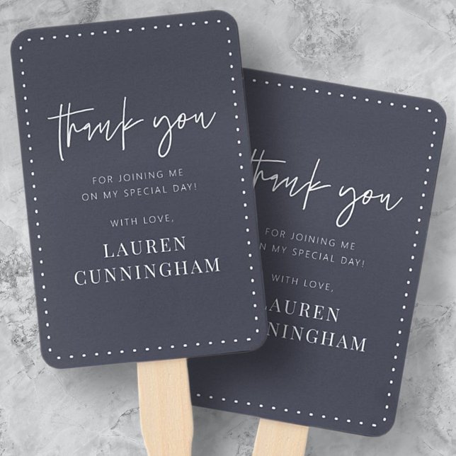 Leque Chic Moderno Simples Obrigado (Criador carregado)