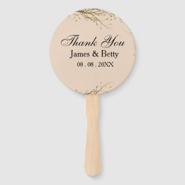 Leque Chic Rustic Obrigado A Favorecer Etiquetas