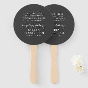 Leque Chic Simples Elegante Moderno Memorial