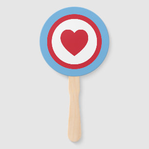 Leque Chicago Love Ventiladores manuais Azul