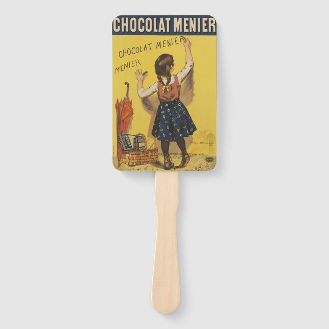 Leque Chocolat Menier Little Girl Escrevendo (Frente)