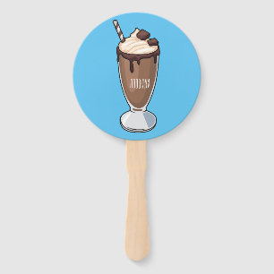 Leque Chocolate milkshake cartoon illustration