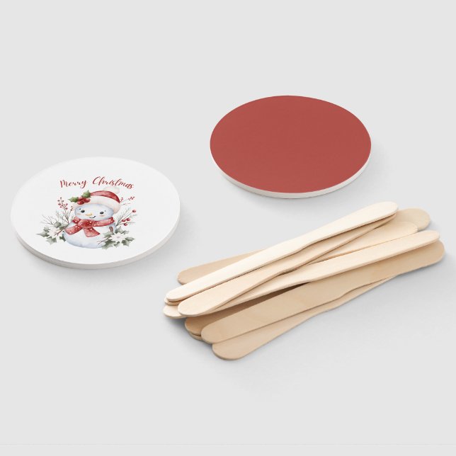 Leque Christmas Snowman Holiday Set of Fans (Desmontado)