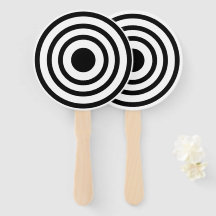 Círculos de Bullseyes Brancos e Pretos