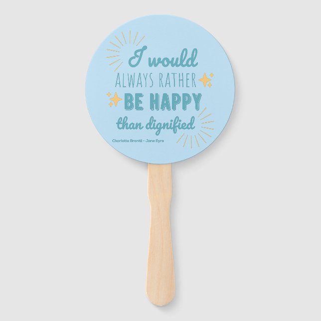 Leque Citação de Jane Eyre I - Edição Azul (Frente)