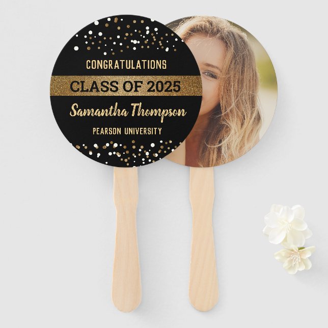 Leque Classe de formando de Gráficos Ouro Pretos 2025 (Frente e Verso)