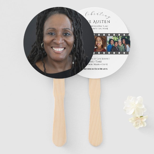 Leque Clássico e Suave do Programa Funeral Redondo (Frente e Verso)