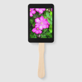 Leque Clematis com romanos 5:3-5