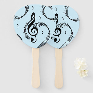 Leque Climactic G Clef Music Blue