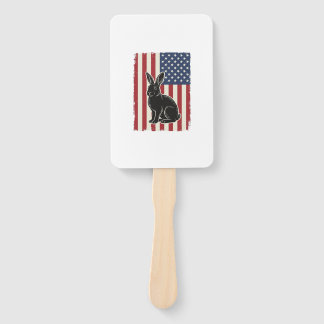 Leque Coelho Patriótico Bandeira Americana Gravura Vinta
