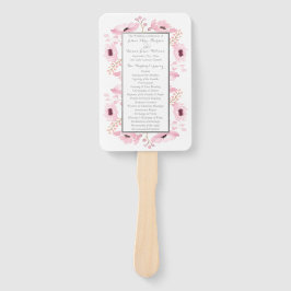 Leque Coleção de Casamentos Florais de primavera Pinks W