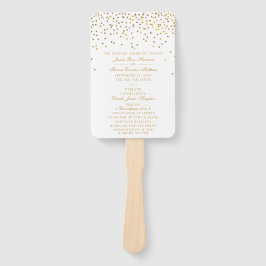 Leque Coleção de Casamentos Vintage Glam Dourado Confett