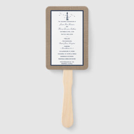 Leque Coleção Náutica De Casamentos De Burlap De Farol