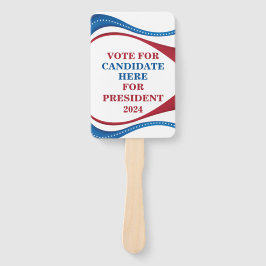 Leque Comício Personalizado Adicionar Seu Próprio Presid