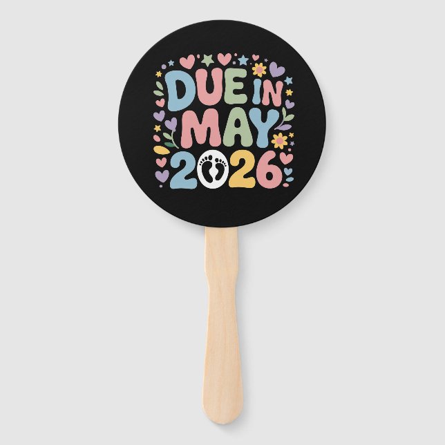 Leque Coming May 2026 Due in New Baby Mom Pregnancy  (Frente)