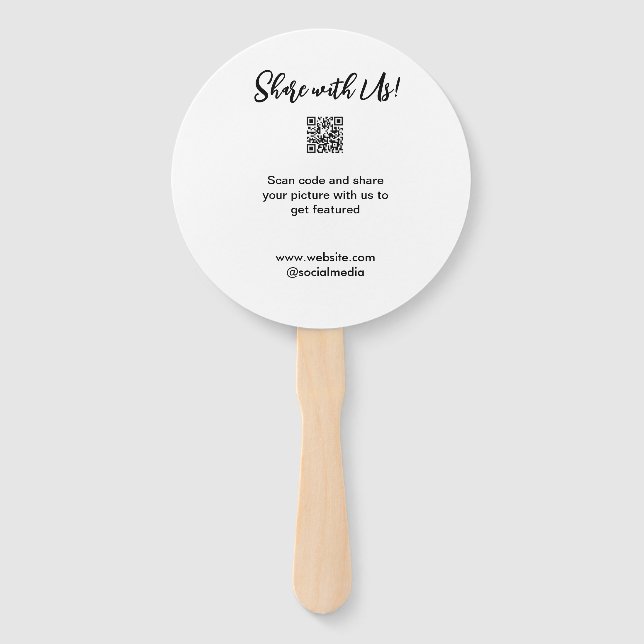 Leque Compartilhe a imagem digitalizar código QR adicion (Frente)