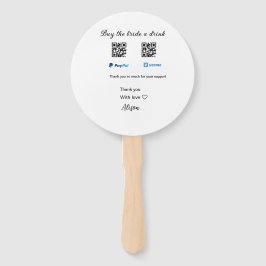 Leque Comprar a noiva doação de bebida QR Venmo PayPal