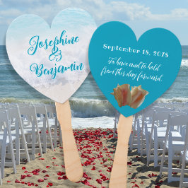 Leque Conch concha Ventiladores de Casamento Moldado pel