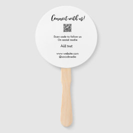 Leque Conectar-se a nós digitalizar código QR adicionar