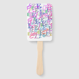 Leque Confete de Letras "E"