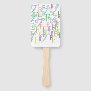 Leque Confete de Letras "F"