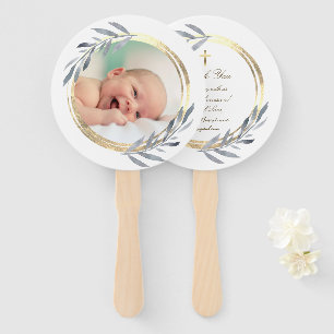 Leque conjunto de dez faux foil frame Baptism