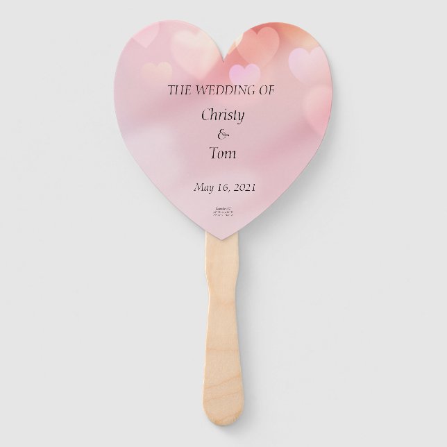 Leque Conjunto de Ventiladores de Casamento (Frente)