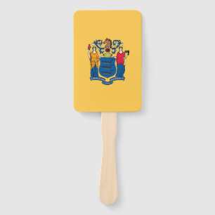 Leque Conjunto de ventiladores manuais com bandeira de N