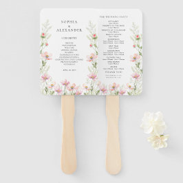 Leque Conjunto de Ventiladores para um casamento de flor
