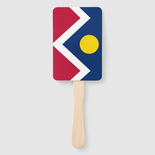 Leque Conjunto de ventoinhas manuais com bandeira de Den (Frente)