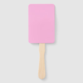 Leque Cor Sólida Rosa-Quente Clara