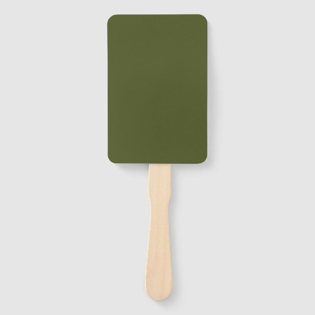 Leque Cor Sólida Verde do Exército (Frente)