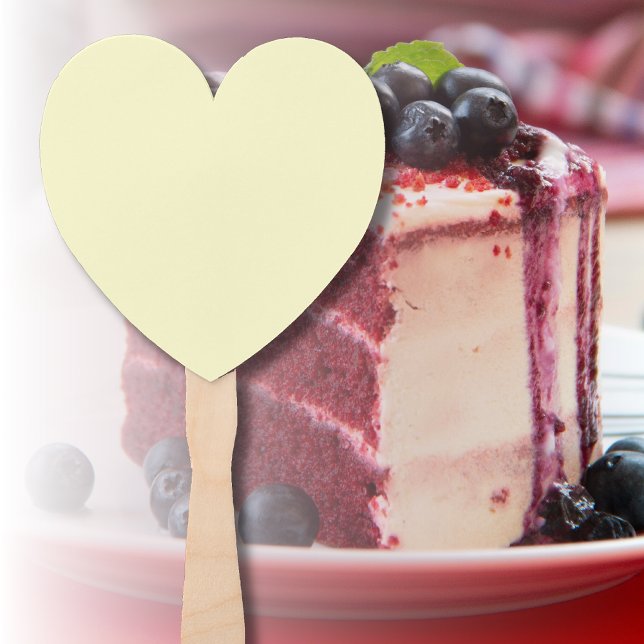 Leque Cor Sólido Amarelo-Manteiga | Elegante Clássico (Criador carregado)