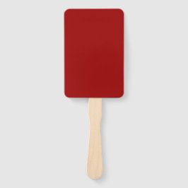 Leque Cor Sólido Vermelho Crimson