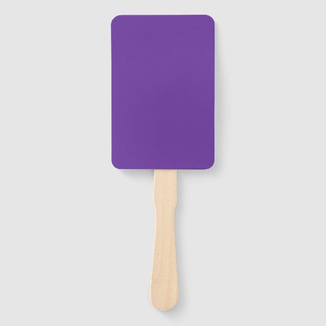 Leque Coração Roxo Cor Sólida (Frente)