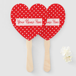Leque Corações Feliz Dia dos Namorados Padrão de Amor Mo