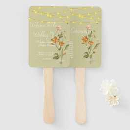 Leque Cordas russas ilumina Trendy Floral Wedding