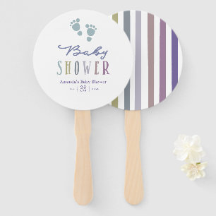Leque Cores da moda Menino Baby Shower