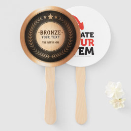 Leque COSTUME IMPRESSÃO DIY MEDAL Bronze ADICIONE A SUA