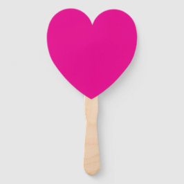 Leque Creative Expression Hot Pink Paddle Heart